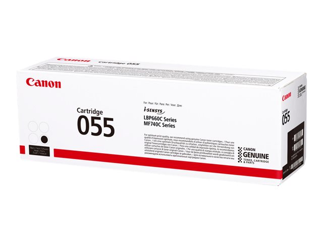 Canon 055 - Black - original - toner cartridge - for imageCLASS LBP664, MF745, i-SENSYS LBP663, LBP664, MF742, MF744, MF746, Satera LBP662