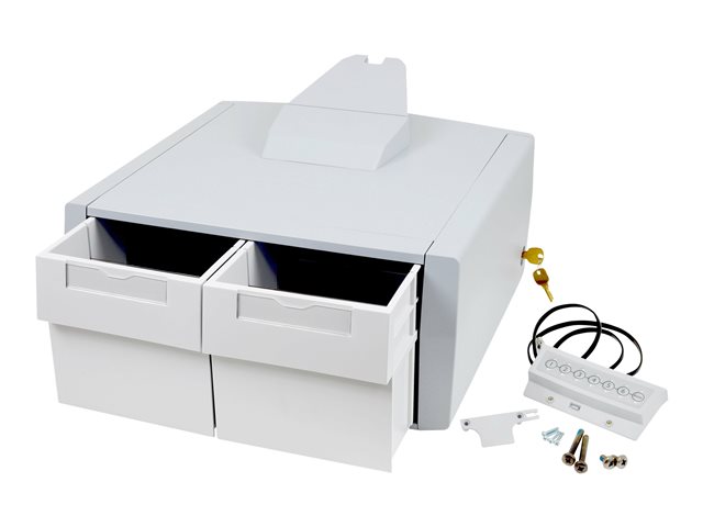 Ergotron StyleView Primary Double Tall Drawer - Mounting component (drawer module) - lockable - medical - grey, white - cart mountable