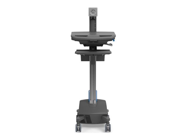 Ergotron StyleView - Cart - open architecture - for LCD display / PC equipment - with LCD pivot, LiFe powered, CHE - lockable - medical - high-grade plastic, aluminium, zinc-plated steel - dark grey - screen size: up to 24\" - output: AC 230 V - 45 Ah