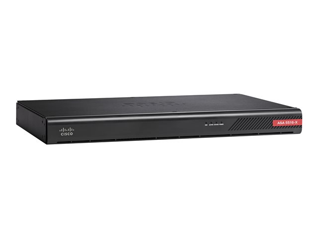 Cisco ASA 5516-X with FirePOWER Services - Security appliance - 8 ports - 1GbE - 1U - refurbished - rack-mountable