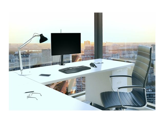 Kensington SmartFit Ergo Single Monitor Arm - Mounting kit - adjustable arm - for Monitor - black - screen size: up to 34\" - desktop, C-clamp, grommet, desk-mountable