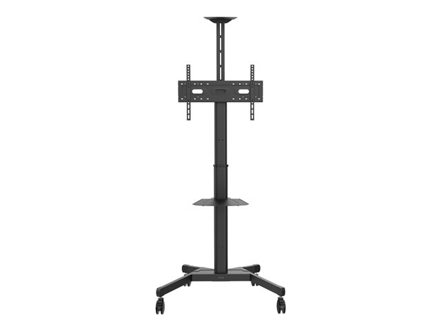 VISION Professional Display Floor Stand - LIFETIME WARRANTY - Steel construction - Trolley fits displays 31-80\" with VESA sizes up to 600 x 400 - Rotates portrait to landscape - Crank handle adjusts height - Tilt adjustment - Laptop and VC shelves in