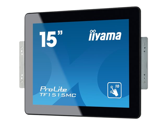 iiyama ProLite TF1515MC-B2 - LED monitor - 15\" - open frame - touchscreen - 1024 x 768 - TN - 350 cd/m² - 800:1 - 8 ms - HDMI, VGA, DisplayPort - black