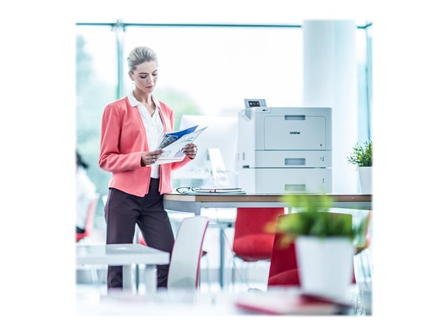 Brother HL-L9310CDW - Printer - colour - Duplex - laser - A4/Legal - 2400 x 600 dpi - up to 31 ppm (mono) / up to 31 ppm (colour) - capacity: 300 sheets - USB 2.0, Gigabit LAN, Wi-Fi(n), USB host, NFC