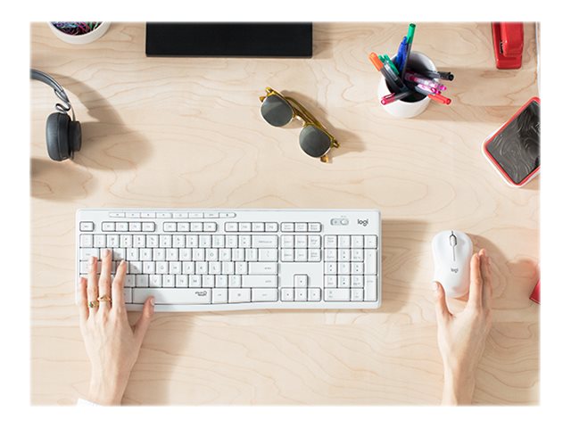 MK295 Silent Wireless Combo - OFF WHITE- FRA - CENTRAL AZERTY FR