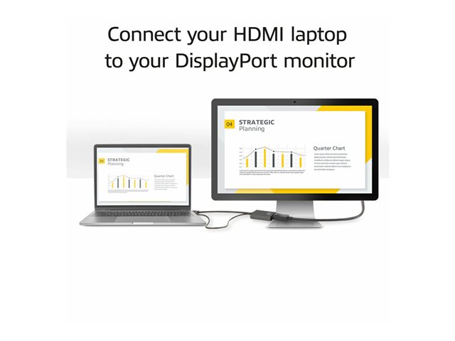 HDMI-M TO DP1.2-F. 1 stk