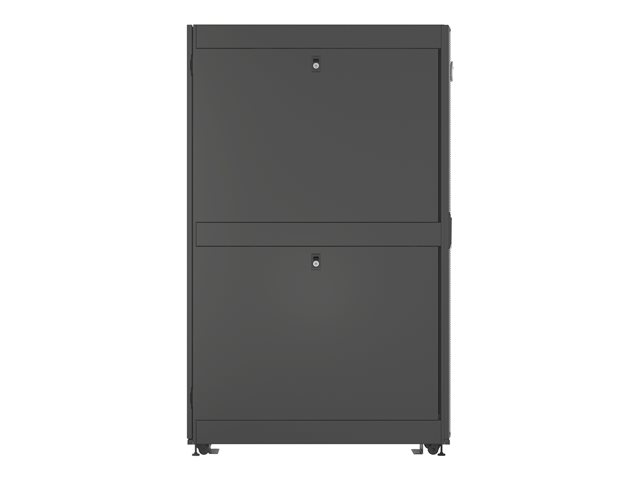 Rack 42U 1998mm (78.6)H x 600mm (23.62)W x 1215mm (47.83)D with Perf. Front Door Perf. Split Rear Doors Black gray shock packaging