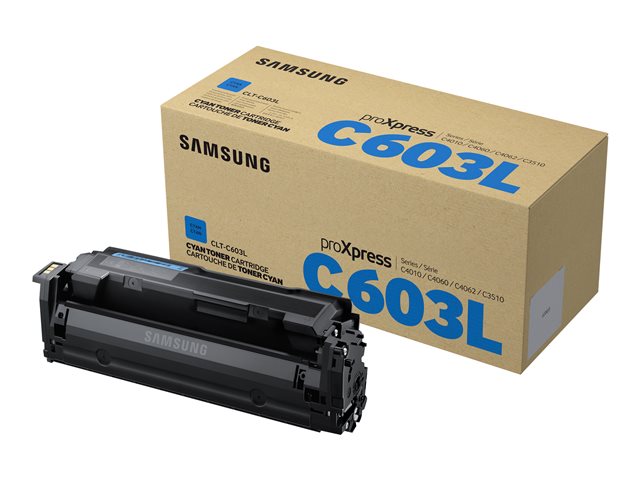 Samsung CLT-C603L - High Yield - cyan - original - toner cartridge (SU080A) - for ProXpress SL-C4010N, SL-C4010ND, SL-C4012ND, SL-C4060FX, SL-C4062FX