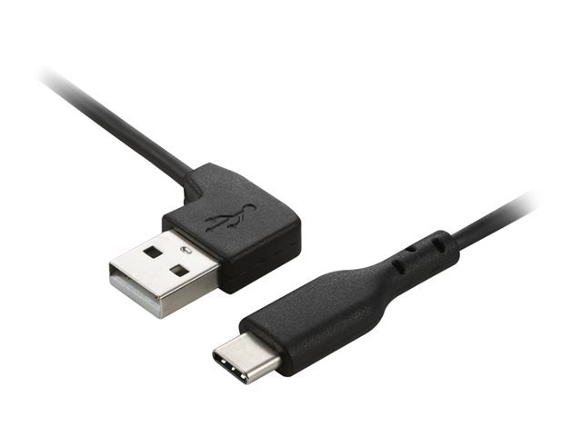 Kensington Charge & Sync USB-C Cable (5-pack) - USB cable - USB (M) angled to 24 pin USB-C (M) straight - USB 2.0 - 20 V - 3 A - 32.7 cm - black (pack of 5)