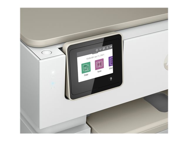 HP ENVY Inspire 7220e All-in-One - Multifunction printer - colour - ink-jet - 216 x 297 mm (original) - A4/Legal (media) - up to 13 ppm (copying) - up to 15 ppm (printing) - 125 sheets - USB 2.0, Wi-Fi(ac), Bluetooth - portobello - with HP 1 Year Ext