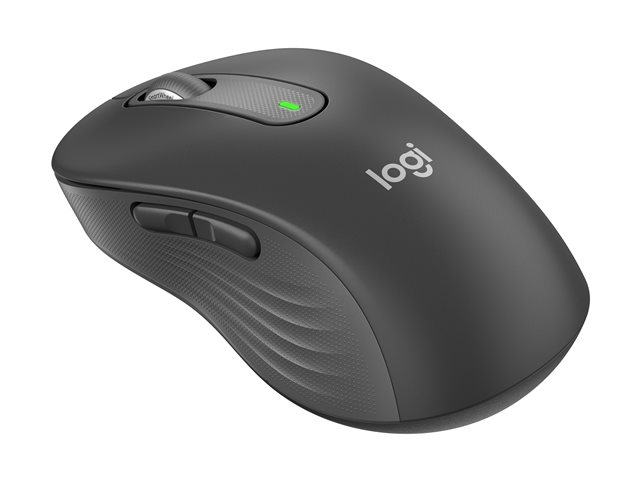 Logitech Signature M650 L for Business - Mouse - right-handed - 5 buttons - wireless - 2.4 GHz, Bluetooth - Logitech Logi Bolt USB receiver - graphite