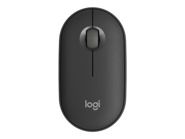 Logitech Pebble Mouse 2 M350s - Mouse - optical - 3 buttons - wireless - Bluetooth 5.2 LE - tonal graphite