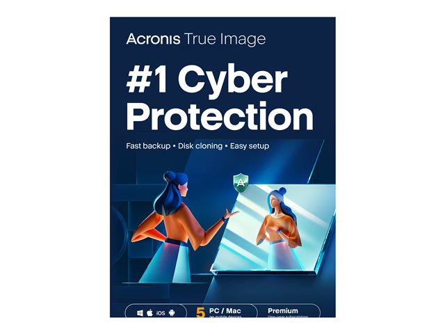 Acronis True Image Premium Subscription 5 Computers + 1 TB Acronis Cloud Storage - 1 year subscription ESD