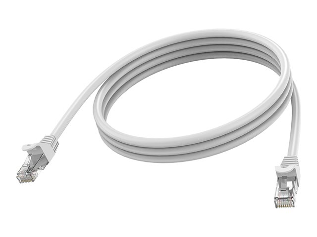 RJ45 (m) to RJ45 (m) - STP shielded twisted pair - CAT 6a - 10 Gbps - 24 AWG - booted - 1 m - white