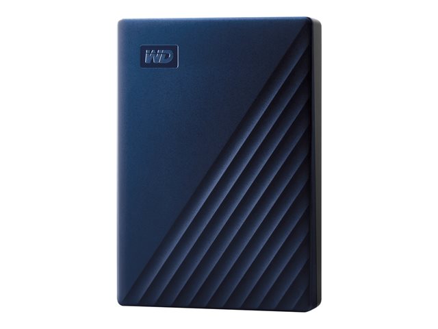 WD My Passport for Mac WDBA2F0050BBL - Hard drive - encrypted - 5 TB - external (portable) - USB 3.2 Gen 1 - 256-bit AES - midnight blue