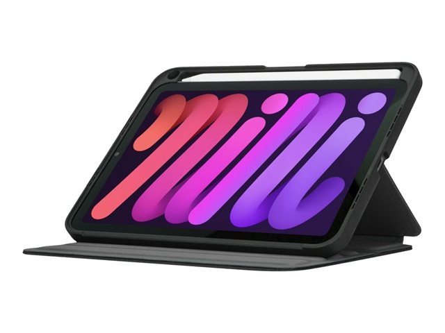 Targus Click-In - Flip cover for tablet - black - for Apple iPad mini (6th generation)