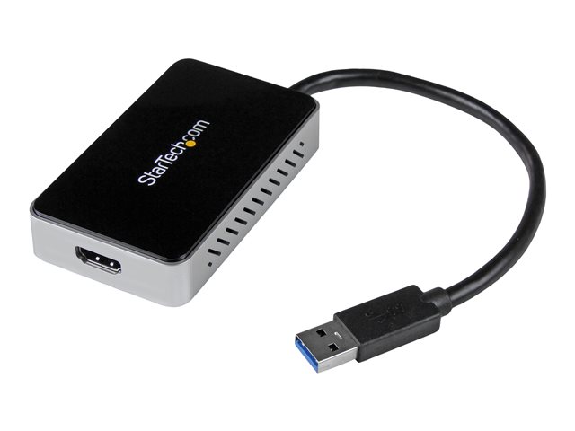 StarTech.com USB 3.0 to HDMI & DVI Adapter with 1x USB Port - External Video & Graphics Card Adapter - Dual Monitor Hub - Supports Windows (USB32HDEH) - Docking station - USB 3.0 - HDMI - TAA Compliant - for P/N: HDDVIMM3, HDMM12, HDMM15, HDMM1MP, HDMM2MP, HDMM3, HDMM3MP, HDMM50A, HDMM6, HDPMM50