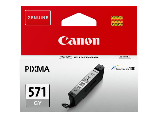 Canon CLI-571GY - 7 ml - grey - original - ink tank - for PIXMA MG7750, MG7751, MG7752, MG7753, TS8050, TS8051, TS8052, TS8053, TS9050, TS9055