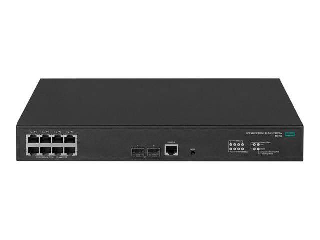 HPE Networking Comware 5120v3 8G PoE+ 2 SFP Switch - Campus - switch - Managed - 8 x 10/100/1000Base-T + 2 x SFP - rack-mountable - PoE+ - BTO