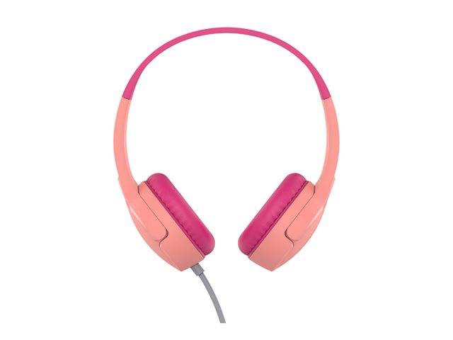 Belkin SoundForm Mini - Headphones with mic - on-ear - wired - 3.5 mm jack - pink