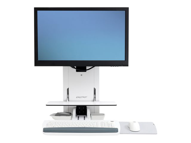 Ergotron StyleView Vertical Lift, Patient Room - Monitor / keyboard mouning kit (vertical) - sit-stand - wall mountable - up to 24\" - white