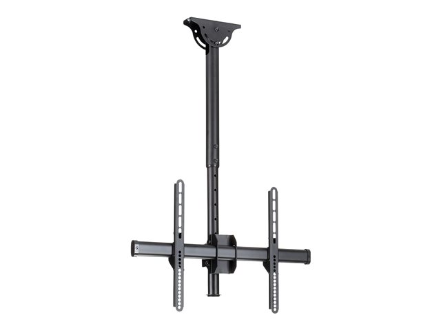 StarTech.com Ceiling TV Mount - 1.8' to 3' Short Pole - Full Motion - Supports Displays 32\" to 75\" - For VESA Mount Compatible TVs (FPCEILPTBSP) - Bracket - for flat panel - heavy duty steel - black - screen size: 37\"-75\" - ceiling mountable - for P/