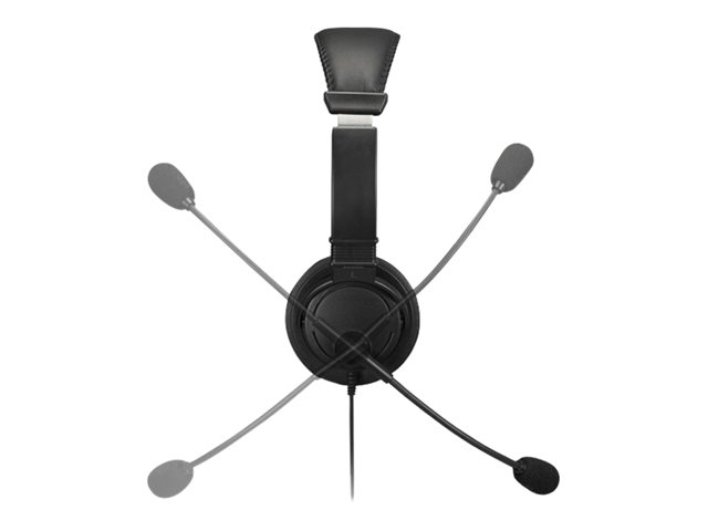 Kensington Hi-Fi Headphones with Mic - Headphones with mic - on-ear - wired - 3.5 mm jack