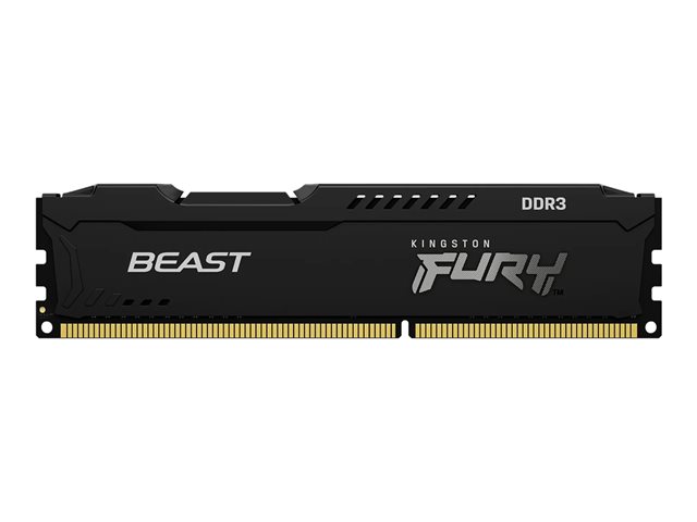 Kingston FURY Beast - DDR3 - kit - 8 GB: 2 x 4 GB - DIMM 240-pin - 1600 MHz / PC3-12800 - CL10 - 1.5 V - unbuffered - non-ECC - black