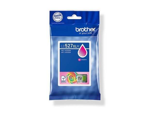 Brother LC527XLM - High Yield - magenta - original - pillow pack - ink cartridge - for Brother MFC-J4350DW, MFC-J4550DW