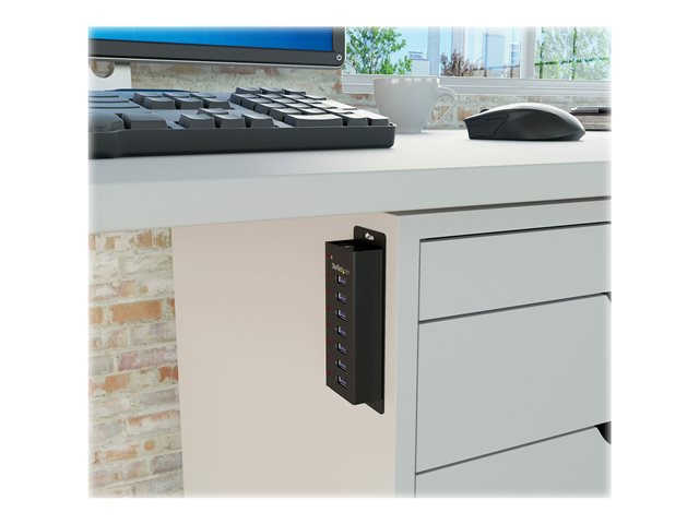 StarTech.com 7 Port USB 3.0 Hub (5 Gbps) - Metal Enclosure - Desktop or Wall Mountable - Rugged & industrial Powered USB Expander and Splitter Hub (ST7300U3M) - Hub - 7 x SuperSpeed USB 3.0 - desktop, wall-mountable - for P/N: BNDTBUSB3142, PEXUS313AC2V, PEXUSB311A1E, PEXUSB312A2, PEXUSB314A2V, PEXUSB314A2V2