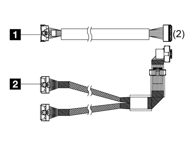 ThinkSystem SR650 V3 4x3.5\" Chassis Front Backplane NVMe Cable Kit