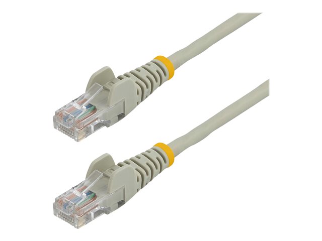 StarTech.com 0.5m Gray Cat5e / Cat 5 Snagless Ethernet Patch Cable 0.5 m - Patch cable - RJ-45 (M) to RJ-45 (M) - 50 cm - UTP - CAT 5e - stranded, snagless - grey