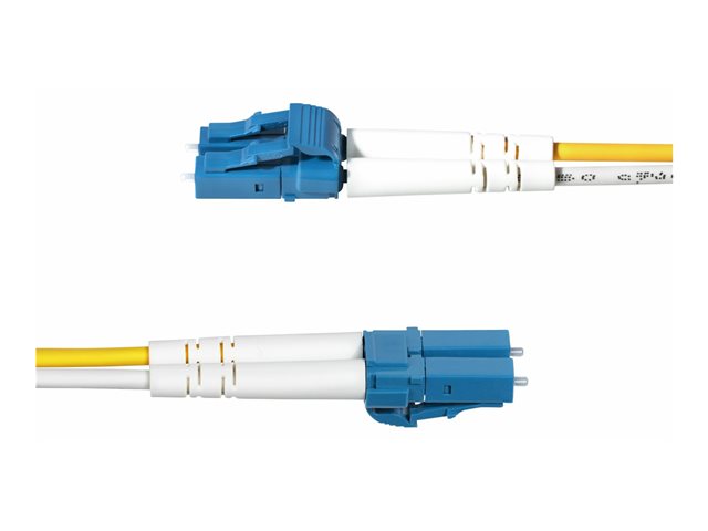 StarTech.com 20m (65.6ft) LC to LC (UPC) OS2 Single Mode Duplex Fiber Optic Cable, 9/125µm, Laser Optimized, 10G, Bend Insensitive, Low Insertion Loss - LSZH Fiber Patch Cord (SMDOS2LCLC20M) - Patch cable - LC/UPC single-mode (M) to LC/UPC single-mod