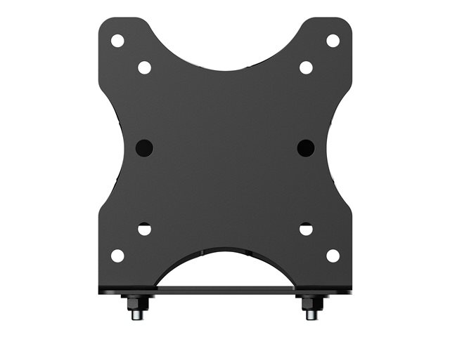 Mini PC thin client mount - fixes a mini PC to the underside of a desk or a monitor desk arm between the vesa bracket and the display - 75 x 75 or 100 x 100 - double-Articulated - accommodates devices from 17 to 70 mm thick - swl 5 kg - matt black