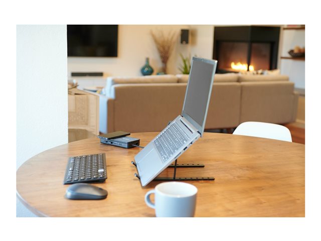 Kensington Multi-Device Dual Wireless Compact Keyboard - Keyboard - wireless - 2.4 GHz, Bluetooth 3.0, Bluetooth 5.0 - French - black