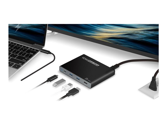 90W Built in USB-C Travel Dock - EU