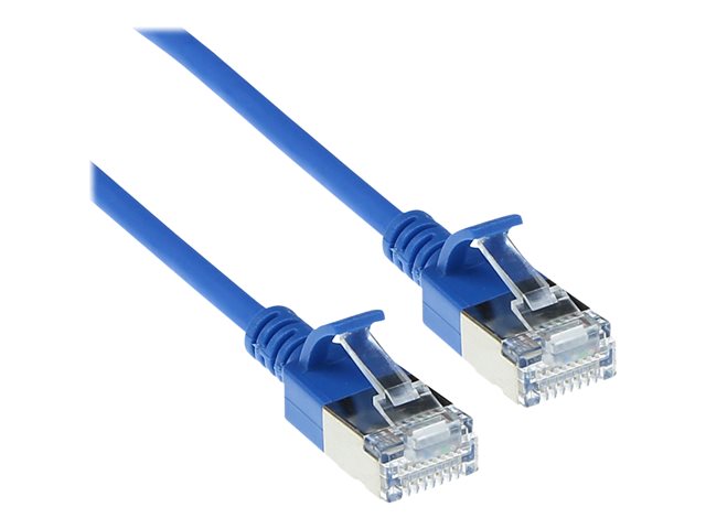CAT6A U/FTP SLIMLINE BU 0.5M. 1 stk