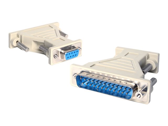 StarTech.com DB9 to DB25 Serial Cable Adapter - F/M - Serial adapter - DB-9 (F) to DB-25 (M) - AT925FM - Serial adapter - DB-9 (F) to DB-25 (M) - for P/N: ICUSB232PROC, NETRS232, NETRS2322P, PCI2S1P2, PEX1S953LP, PEX2S1050, STCPEX2S553