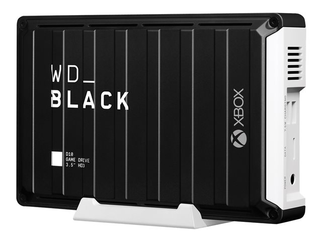 WD_BLACK D10 Game Drive for Xbox One WDBA5E0120HBK - Hard drive - 12 TB - external (portable) - USB 3.2 Gen 1 - 7200 rpm - black