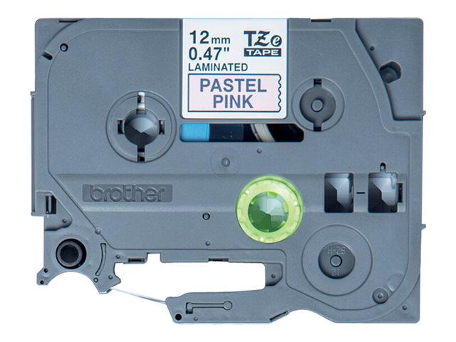 Brother TZe-MQE31 - Black on pastel pink - Roll (1.2 cm x 8 m) 1 cassette(s) laminated tape - for Brother PT-P950, P-Touch PT-D610, E310, P-Touch Cube PT-P300, P-Touch Cube Pro PT-P910