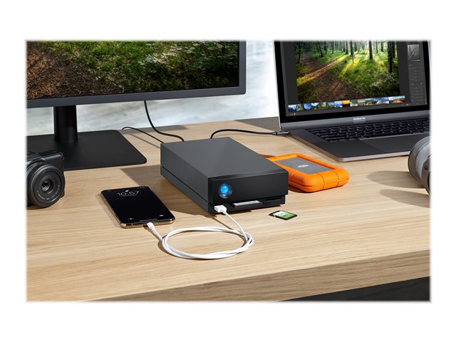 LaCie 1big Dock STHS16000800 - Hard drive array - 16 TB - 1 bays (SATA-600) - HDD 16 TB x 1 - Thunderbolt 3, USB 3.1 (external) - with 5 years Rescue Data Recovery Service Plan