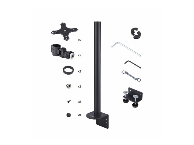 Desk Mount Dual Vertical Monitor