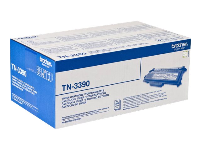 Brother TN3390 - Black - original - toner cartridge - for Brother DCP-8250DN, HL-6180DW, HL-6180DWT, MFC-8950DW, MFC-8950DWT
