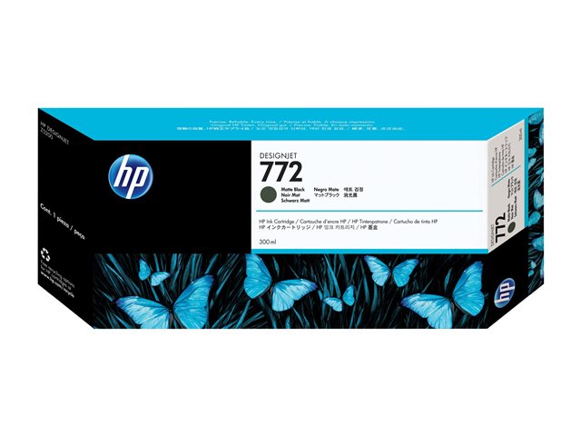 HP 772 - 300 ml - matte black - original - DesignJet - ink cartridge - for DesignJet HD Pro MFP, Z5200, Z5200 PostScript, Z5400 PostScript ePrinter
