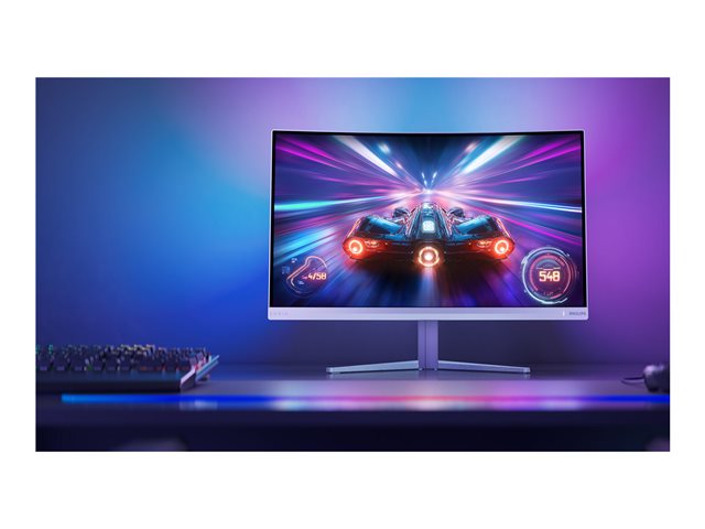 Philips Evnia 5000 27M2C5201L - LED monitor - gaming - curved - 27\" - 1920 x 1080 Full HD (1080p) @ 180 Hz - Fast VA - 3000:1 - HDR10 - 0.5 ms - 2xHDMI, DisplayPort - white