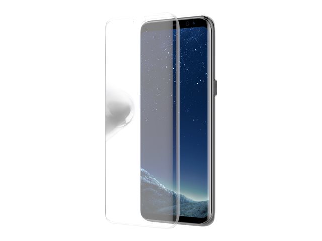 OtterBox Clearly Protected Skin - Back cover for mobile phone - black, transparent - with Alpha Glass screen protector - for Samsung Galaxy S8