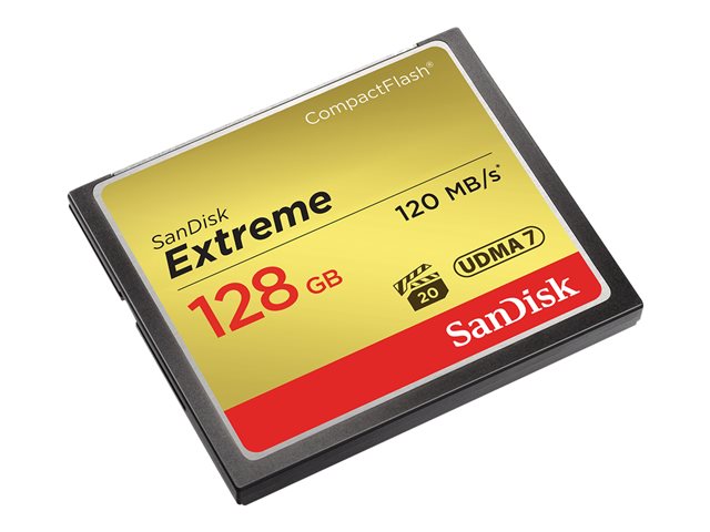 SanDisk Extreme - Flash memory card - 128 GB - 567x - CompactFlash