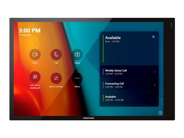 Crestron TSW-1070-B-S - Control panel with touch screen - wireless, wired - Bluetooth, 802.11a/b/g/n/ac - 2.4 Ghz, 5 GHz - 10/100 Ethernet - smooth black