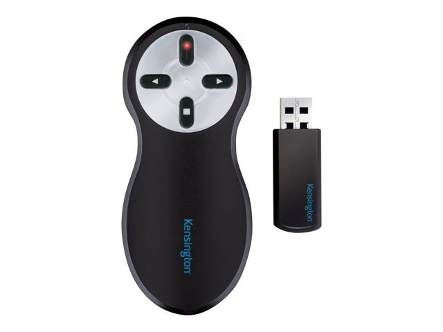 Kensington Si600 Wireless Presenter with Laser Pointer - Presentation remote control - 4 buttons - RF - black