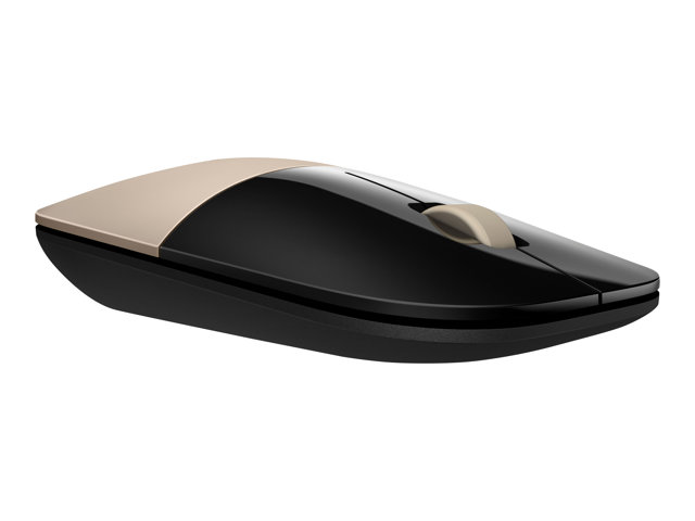 HP Z3700 - Mouse - blue LED - wireless - 2.4 GHz - USB wireless receiver - gold - for OMEN Obelisk by HP 875, HP 27, ENVY x360 Laptop, Laptop 15, Pavilion Gaming Laptop 15